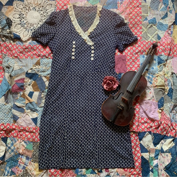 🧵1930s True Vintage Day Dress🧵 - Picture 2 of 8